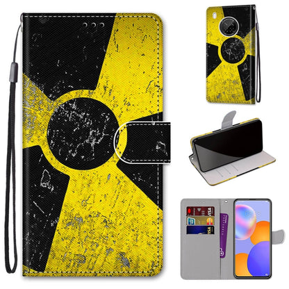 Coloured Drawing Cross Texture Horizontal Flip PU Leather Case with Holder & Card Slots & Wallet & Lanyard