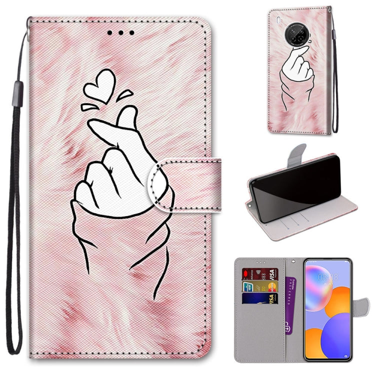 Coloured Drawing Cross Texture Horizontal Flip PU Leather Case with Holder & Card Slots & Wallet & Lanyard