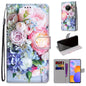 Coloured Drawing Cross Texture Horizontal Flip PU Leather Case with Holder & Card Slots & Wallet & Lanyard
