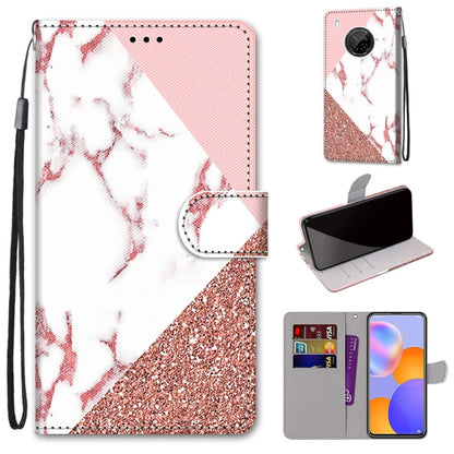 Coloured Drawing Cross Texture Horizontal Flip PU Leather Case with Holder & Card Slots & Wallet & Lanyard