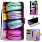 Coloured Drawing Cross Texture Horizontal Flip PU Leather Case with Holder & Card Slots & Wallet & Lanyard