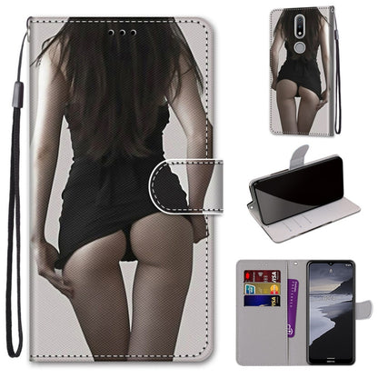 Coloured Drawing Cross Texture Horizontal Flip PU Leather Case with Holder & Card Slots & Wallet & Lanyard