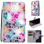 Coloured Drawing Cross Texture Horizontal Flip PU Leather Case with Holder & Card Slots & Wallet & Lanyard