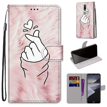 Coloured Drawing Cross Texture Horizontal Flip PU Leather Case with Holder & Card Slots & Wallet & Lanyard