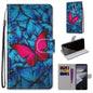 Coloured Drawing Cross Texture Horizontal Flip PU Leather Case with Holder & Card Slots & Wallet & Lanyard