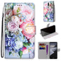 Coloured Drawing Cross Texture Horizontal Flip PU Leather Case with Holder & Card Slots & Wallet & Lanyard