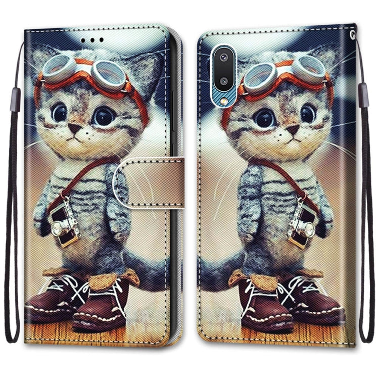Coloured Drawing Cross Texture Horizontal Flip PU Leather Case with Holder & Card Slots & Wallet & Lanyard