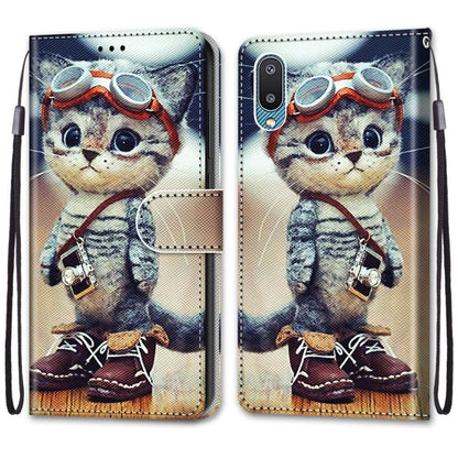 Coloured Drawing Cross Texture Horizontal Flip PU Leather Case with Holder & Card Slots & Wallet & Lanyard