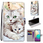 Coloured Drawing Cross Texture Horizontal Flip PU Leather Case with Holder & Card Slots & Wallet & Lanyard