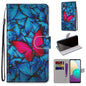 Coloured Drawing Cross Texture Horizontal Flip PU Leather Case with Holder & Card Slots & Wallet & Lanyard