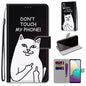 Coloured Drawing Cross Texture Horizontal Flip PU Leather Case with Holder & Card Slots & Wallet & Lanyard