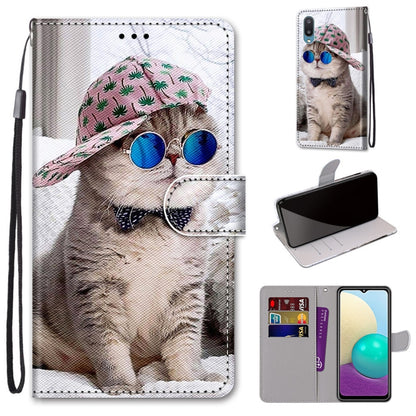 Coloured Drawing Cross Texture Horizontal Flip PU Leather Case with Holder & Card Slots & Wallet & Lanyard