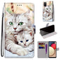 Coloured Drawing Cross Texture Horizontal Flip PU Leather Case with Holder & Card Slots & Wallet & Lanyard