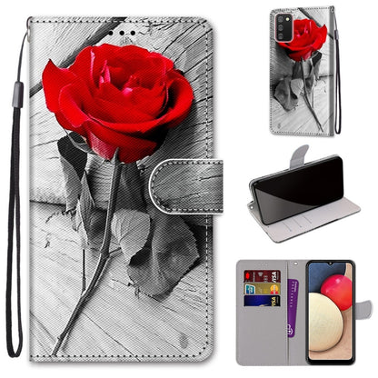 Coloured Drawing Cross Texture Horizontal Flip PU Leather Case with Holder & Card Slots & Wallet & Lanyard