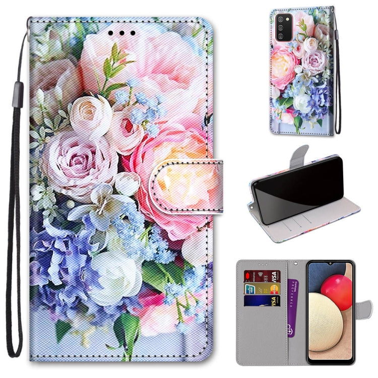 Coloured Drawing Cross Texture Horizontal Flip PU Leather Case with Holder & Card Slots & Wallet & Lanyard