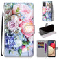 Coloured Drawing Cross Texture Horizontal Flip PU Leather Case with Holder & Card Slots & Wallet & Lanyard