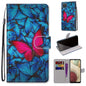 Coloured Drawing Cross Texture Horizontal Flip PU Leather Case with Holder & Card Slots & Wallet & Lanyard