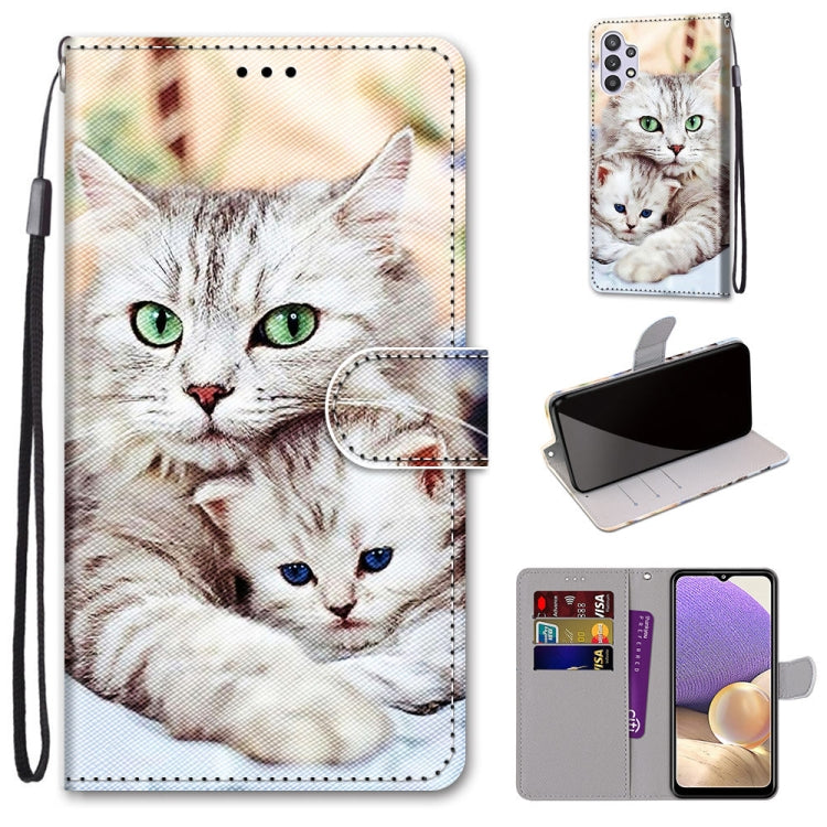 Coloured Drawing Cross Texture Horizontal Flip PU Leather Case with Holder & Card Slots & Wallet & Lanyard