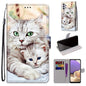 Coloured Drawing Cross Texture Horizontal Flip PU Leather Case with Holder & Card Slots & Wallet & Lanyard