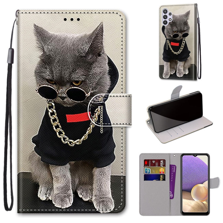 Coloured Drawing Cross Texture Horizontal Flip PU Leather Case with Holder & Card Slots & Wallet & Lanyard