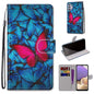 Coloured Drawing Cross Texture Horizontal Flip PU Leather Case with Holder & Card Slots & Wallet & Lanyard