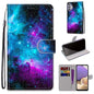 Coloured Drawing Cross Texture Horizontal Flip PU Leather Case with Holder & Card Slots & Wallet & Lanyard