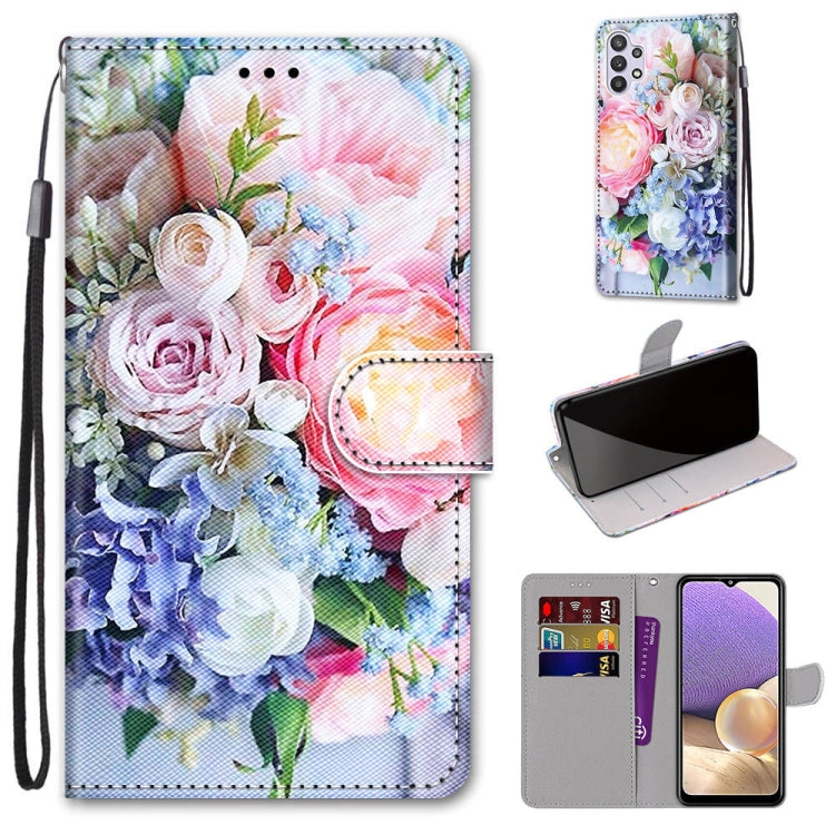 Coloured Drawing Cross Texture Horizontal Flip PU Leather Case with Holder & Card Slots & Wallet & Lanyard