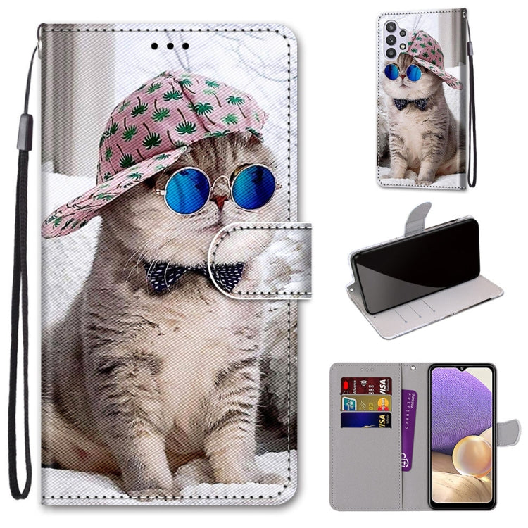 Coloured Drawing Cross Texture Horizontal Flip PU Leather Case with Holder & Card Slots & Wallet & Lanyard