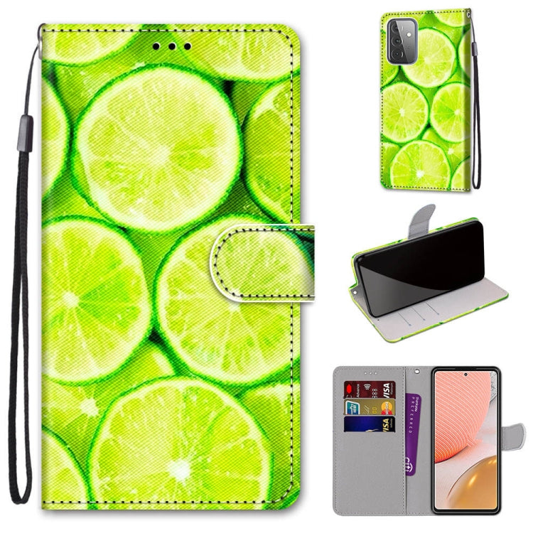 Coloured Drawing Cross Texture Horizontal Flip PU Leather Case with Holder & Card Slots & Wallet & Lanyard