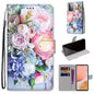 Coloured Drawing Cross Texture Horizontal Flip PU Leather Case with Holder & Card Slots & Wallet & Lanyard