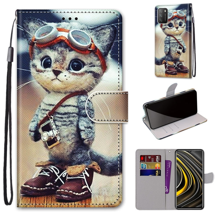 Coloured Drawing Cross Texture Horizontal Flip PU Leather Case with Holder & Card Slots & Wallet & Lanyard