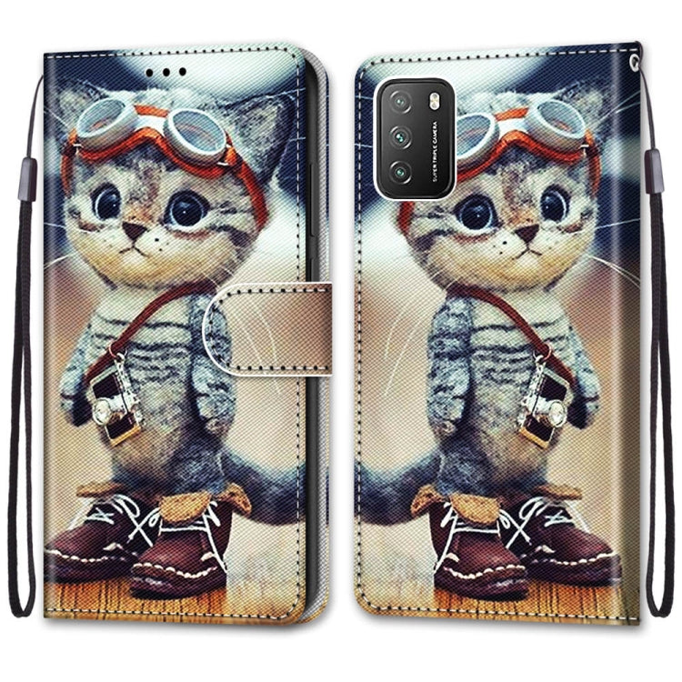 Coloured Drawing Cross Texture Horizontal Flip PU Leather Case with Holder & Card Slots & Wallet & Lanyard