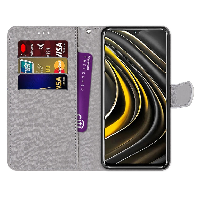 Coloured Drawing Cross Texture Horizontal Flip PU Leather Case with Holder & Card Slots & Wallet & Lanyard