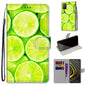 Coloured Drawing Cross Texture Horizontal Flip PU Leather Case with Holder & Card Slots & Wallet & Lanyard