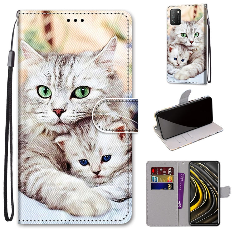 Coloured Drawing Cross Texture Horizontal Flip PU Leather Case with Holder & Card Slots & Wallet & Lanyard