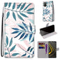 Coloured Drawing Cross Texture Horizontal Flip PU Leather Case with Holder & Card Slots & Wallet & Lanyard