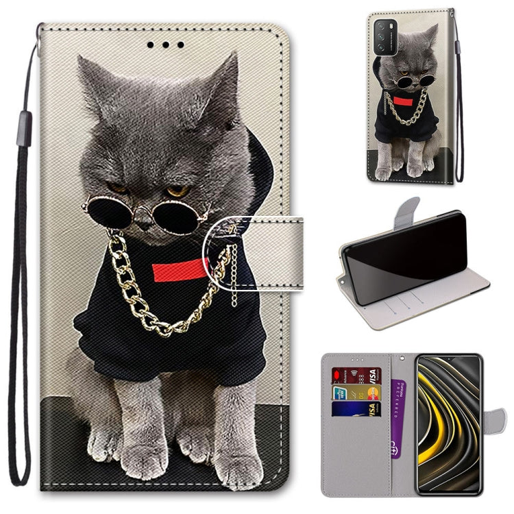 Coloured Drawing Cross Texture Horizontal Flip PU Leather Case with Holder & Card Slots & Wallet & Lanyard