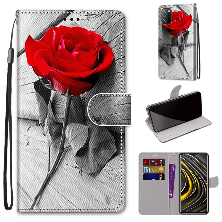 Coloured Drawing Cross Texture Horizontal Flip PU Leather Case with Holder & Card Slots & Wallet & Lanyard