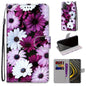Coloured Drawing Cross Texture Horizontal Flip PU Leather Case with Holder & Card Slots & Wallet & Lanyard