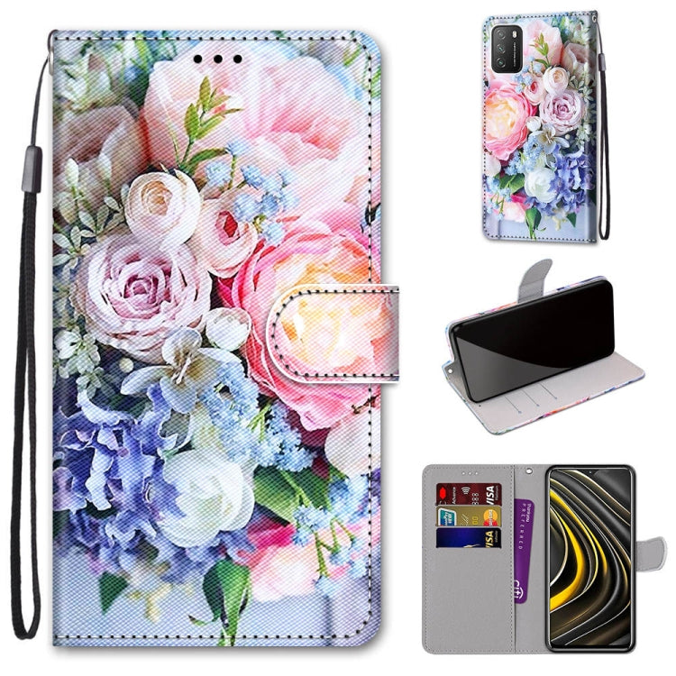 Coloured Drawing Cross Texture Horizontal Flip PU Leather Case with Holder & Card Slots & Wallet & Lanyard