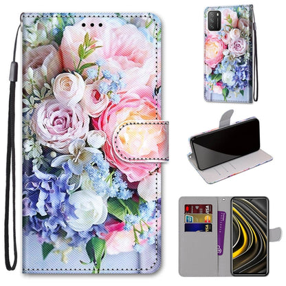 Coloured Drawing Cross Texture Horizontal Flip PU Leather Case with Holder & Card Slots & Wallet & Lanyard