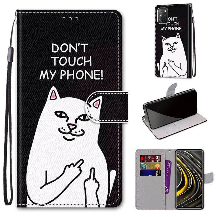 Coloured Drawing Cross Texture Horizontal Flip PU Leather Case with Holder & Card Slots & Wallet & Lanyard