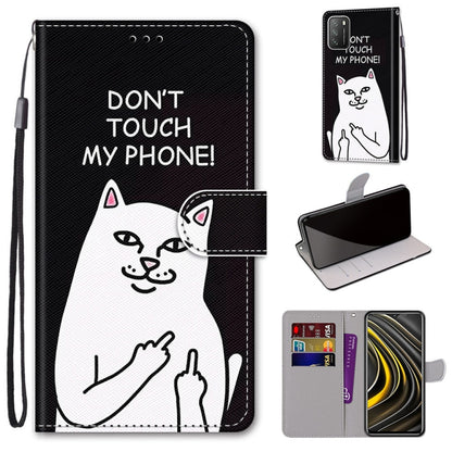 Coloured Drawing Cross Texture Horizontal Flip PU Leather Case with Holder & Card Slots & Wallet & Lanyard