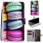Coloured Drawing Cross Texture Horizontal Flip PU Leather Case with Holder & Card Slots & Wallet & Lanyard