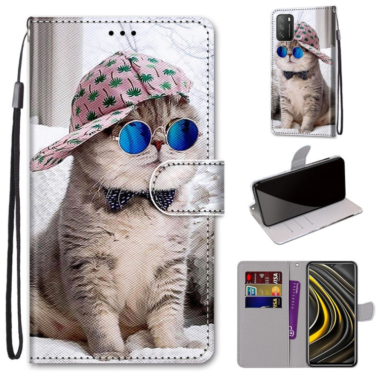 Coloured Drawing Cross Texture Horizontal Flip PU Leather Case with Holder & Card Slots & Wallet & Lanyard