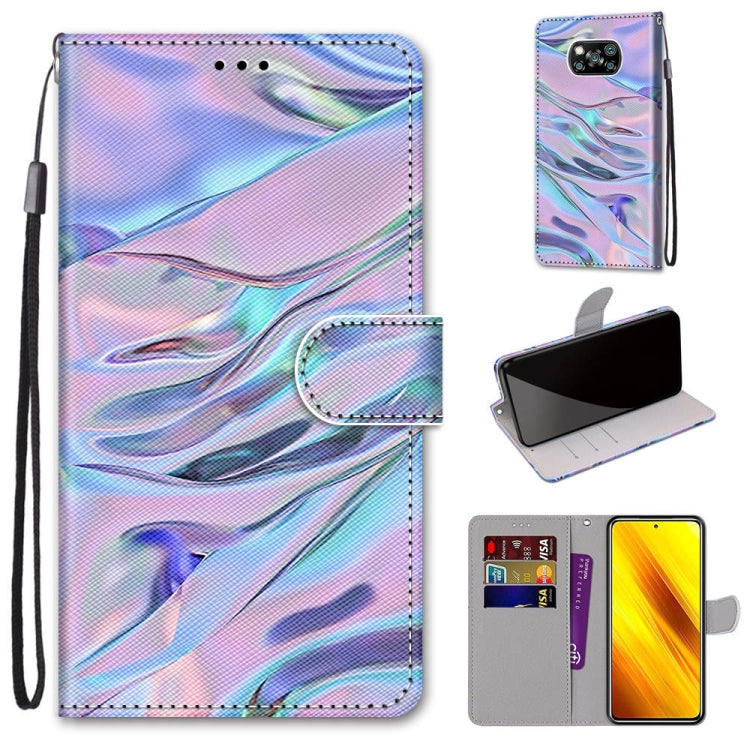 Coloured Drawing Cross Texture Horizontal Flip PU Leather Case with Holder & Card Slots & Wallet & Lanyard