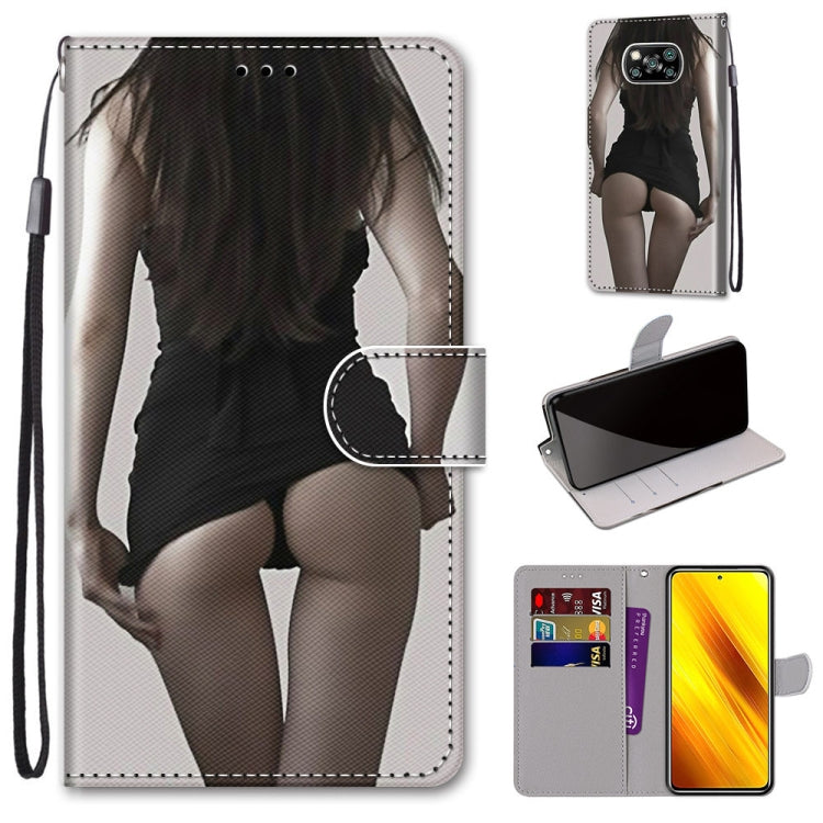 Coloured Drawing Cross Texture Horizontal Flip PU Leather Case with Holder & Card Slots & Wallet & Lanyard
