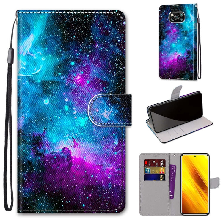 Coloured Drawing Cross Texture Horizontal Flip PU Leather Case with Holder & Card Slots & Wallet & Lanyard