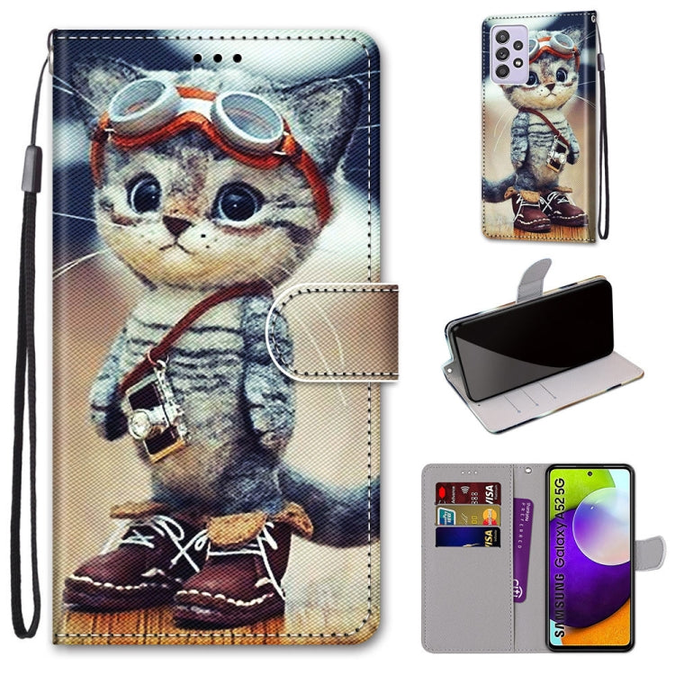 Coloured Drawing Cross Texture Horizontal Flip PU Leather Case with Holder & Card Slots & Wallet & Lanyard