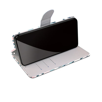 Coloured Drawing Cross Texture Horizontal Flip PU Leather Case with Holder & Card Slots & Wallet & Lanyard